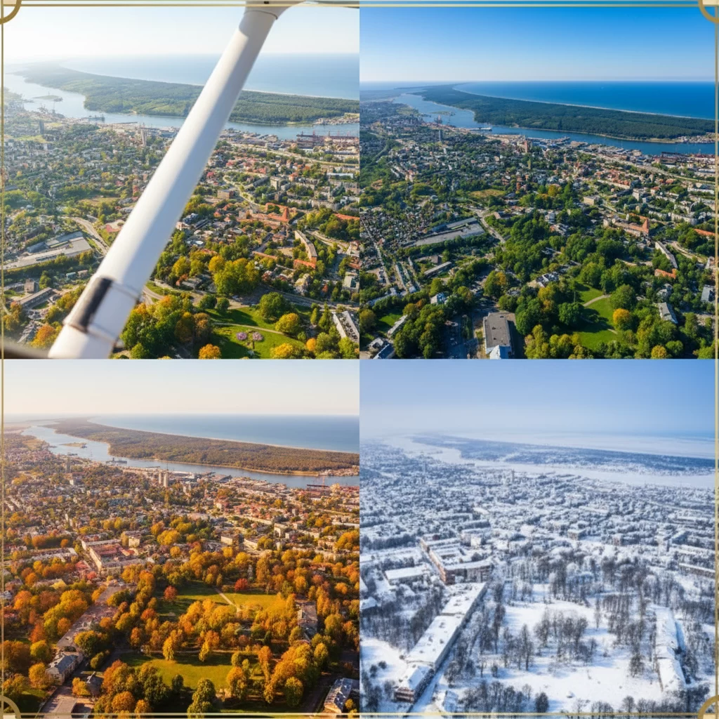 Klaipėda iš oro: kaip miestas keičiasi keturiais metų laikais Klaipėda iš oro: kaip miestas keičiasi keturiais metų laikais