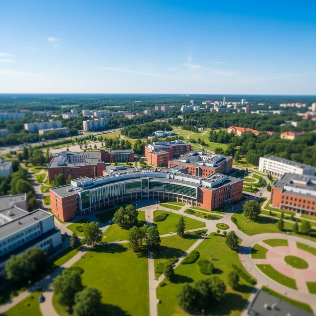 Klaipėdos universitetas iš oro: modernus akademinis miestelis Klaipėdos universitetas iš oro: modernus akademinis miestelis