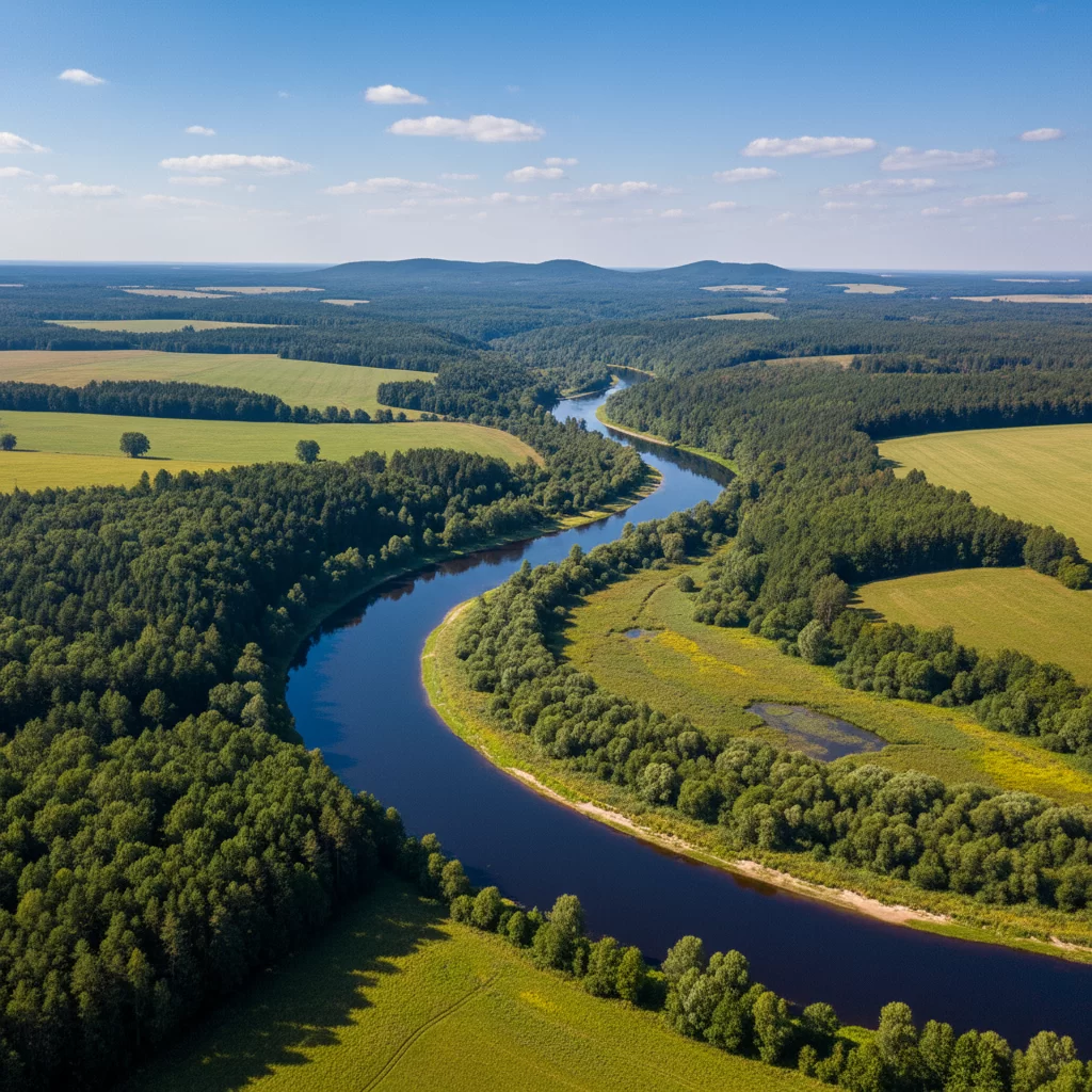 Lietuvos upės iš oro: gražiausi šalies upių slėniai Lietuvos upės iš oro: gražiausi šalies upių slėniai