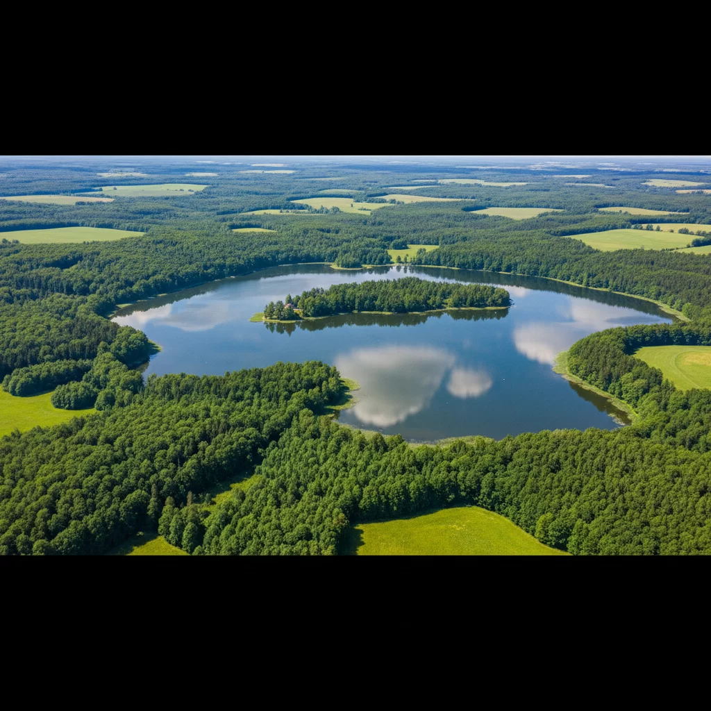 Platelių ežeras iš paukščio skrydžio: Žemaitijos perlo panorama Platelių ežeras iš paukščio skrydžio: Žemaitijos perlo panorama
