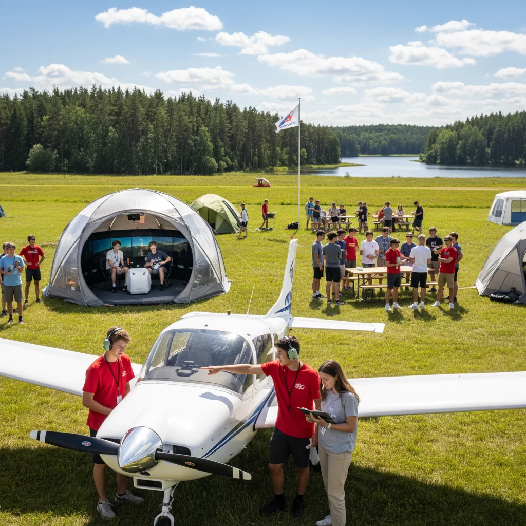 Aviacijos stovykla jaunimui: geriausia vasaros programa 2026 metais Aviacijos stovykla jaunimui: geriausia vasaros programa 2026 metais